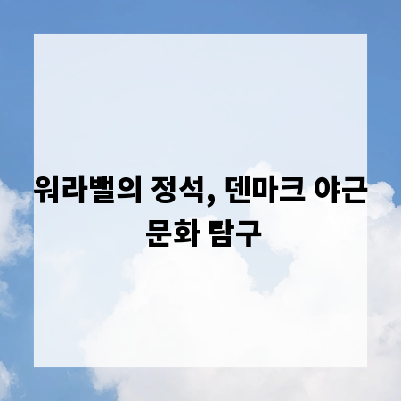 워라밸의 정석, 덴마크 야근 문화 탐구