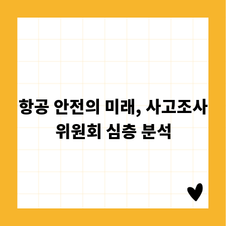 항공 안전의 미래, 사고조사위원회 심층 분석