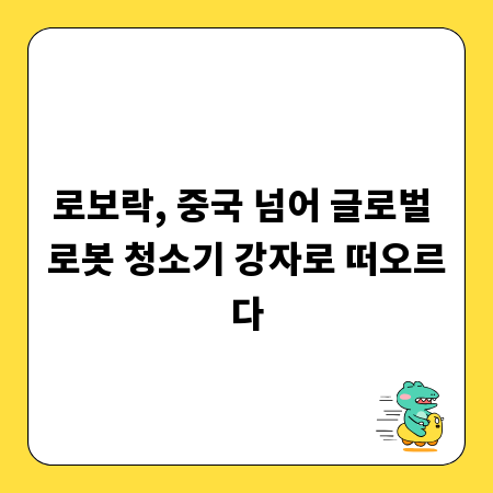 로보락, 중국 넘어 글로벌 로봇 청소기 강자로 떠오르다