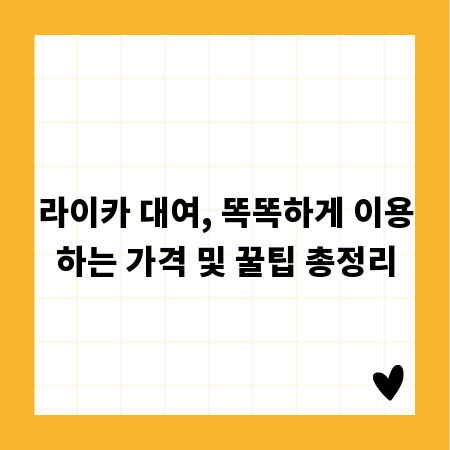 라이카 대여, 똑똑하게 이용하는 가격 및 꿀팁 총정리