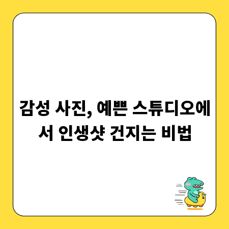 감성 사진, 예쁜 스튜디오에서 인생샷 건지는 비법