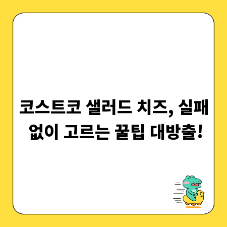 코스트코 샐러드 치즈, 실패 없이 고르는 꿀팁 대방출!