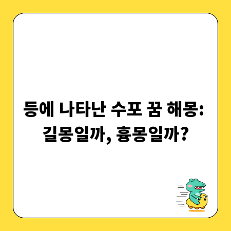 등에 나타난 수포 꿈 해몽: 길몽일까, 흉몽일까?